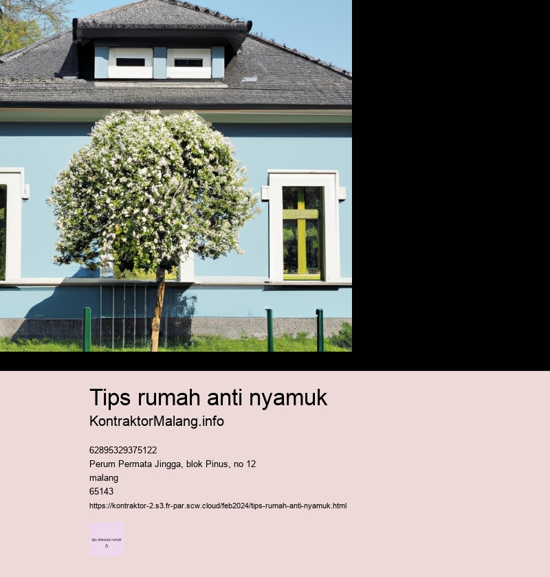 tips rumah anti nyamuk